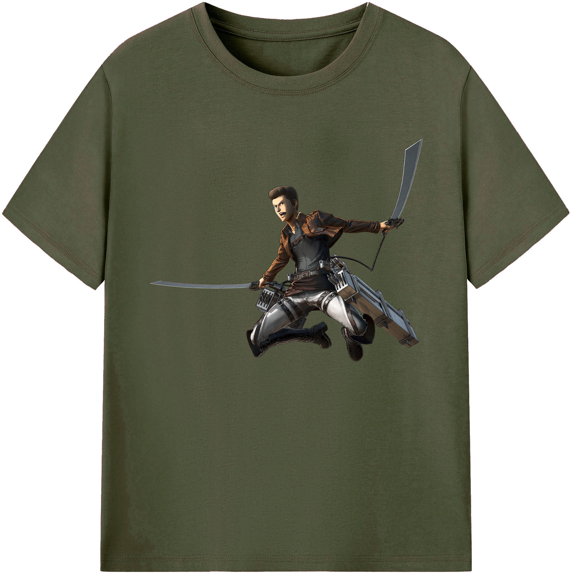 （画像用） 進撃の巨人 Attack on Titan 綿100％ メンズ半袖Tシャツ｜肌触りやわらか＆通気性
